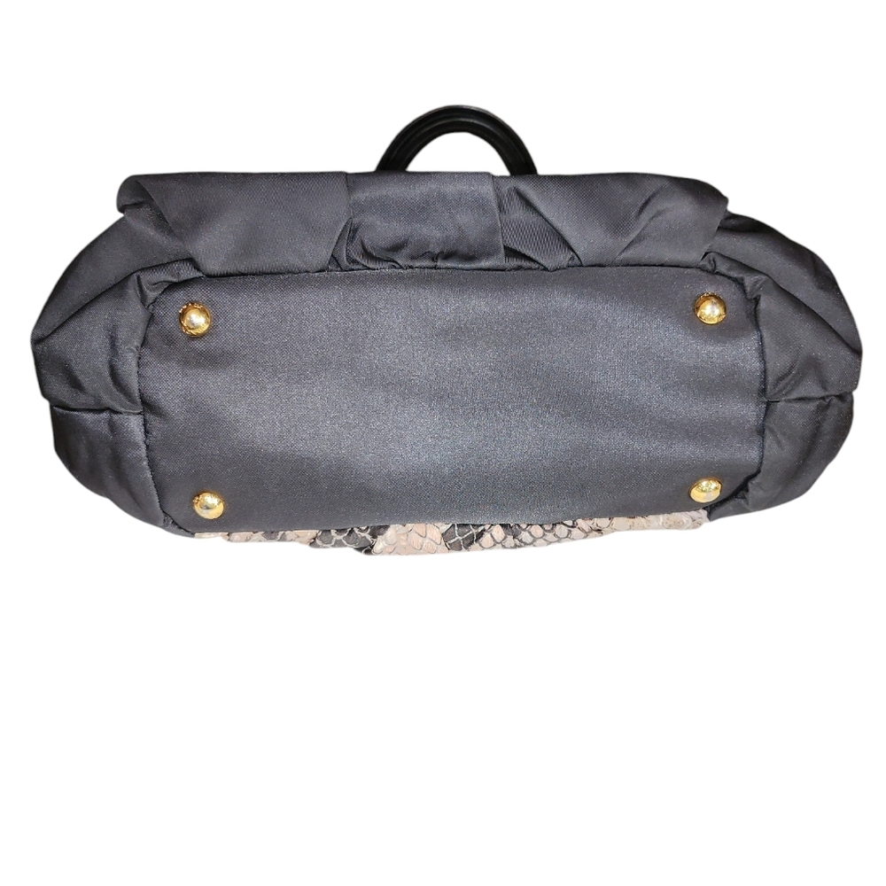 Prada Python Print Nylon Crossbody Handbag - image 7